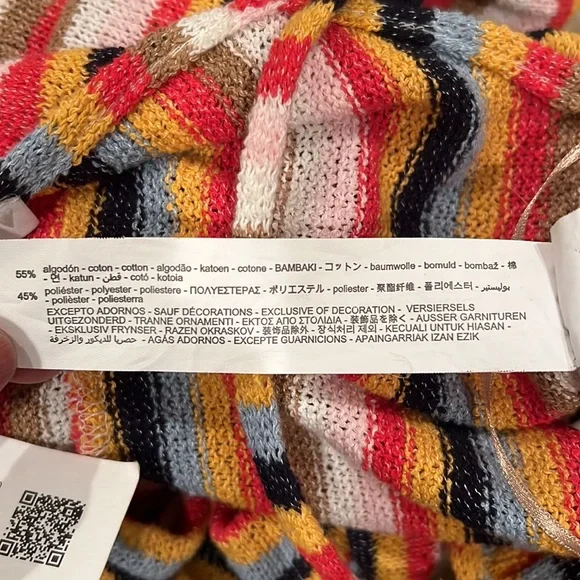 NWT Zara striped cut out knit jumpsuit Size M - Picture 10 of 10